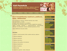 Tablet Screenshot of kult-paznokcia.pl
